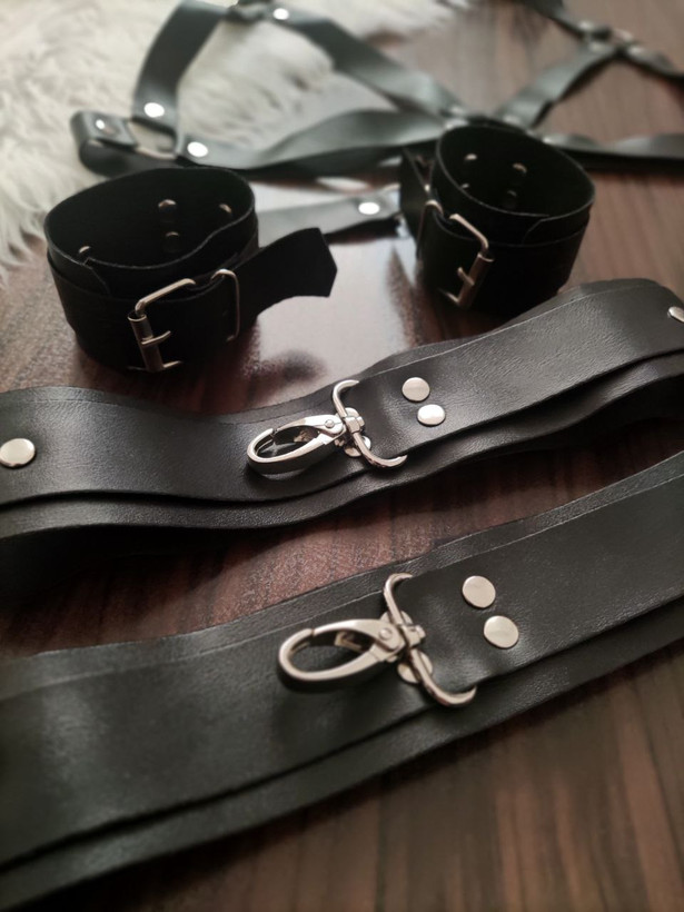 ست گارتر چرم زنانه