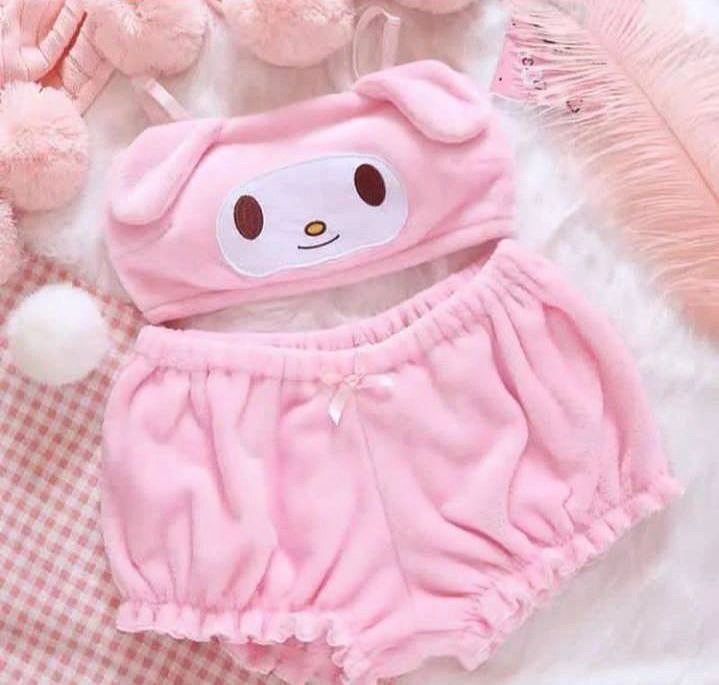 ست شورت و سوتین زنانه پددار حوله‌ای تدی سایز ۳۶-۴۰ کد 7312