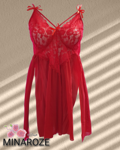 لباس خواب گیپوری هارنس دار زنانه