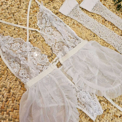 بادی زنانه فانتزی با جوراب