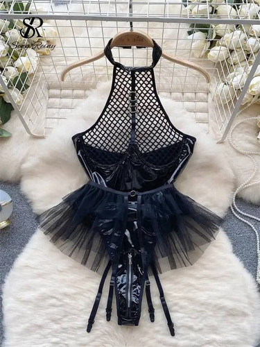 ست بادی و بند جوراب دامنی زنانه