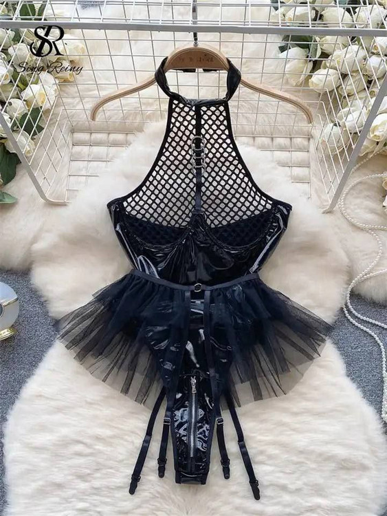 ست بادی و بند جوراب دامنی زنانه