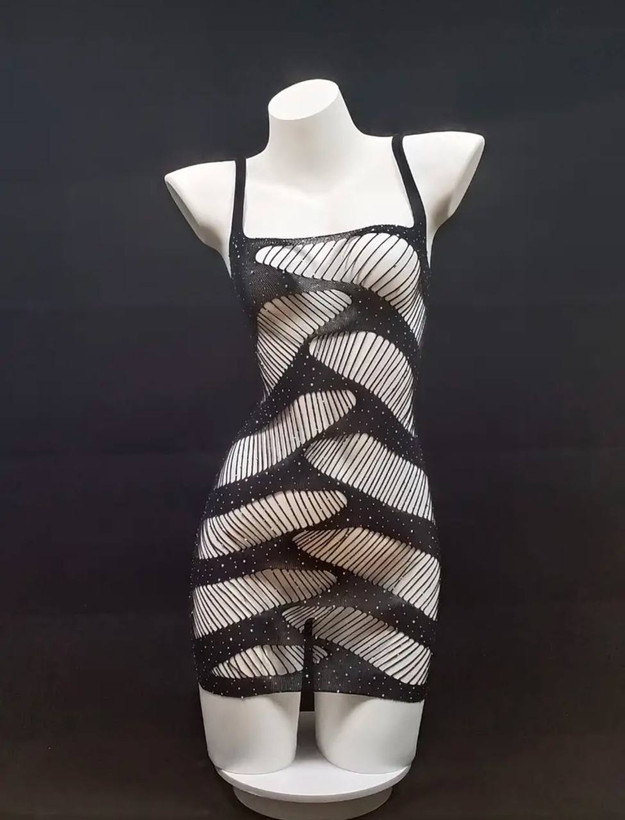 بادی استاکینگ فانتزی نگیندار زنانه