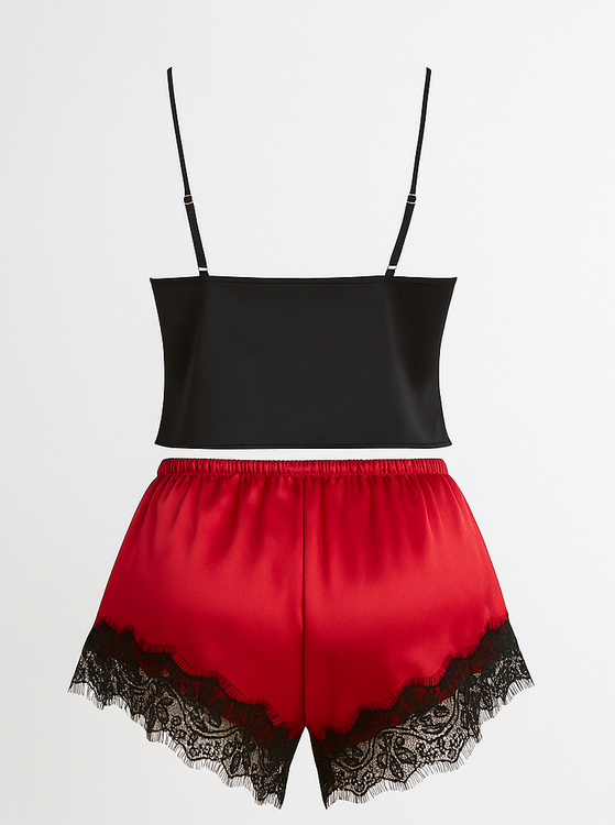 تاپ شورت زنانه ساتن