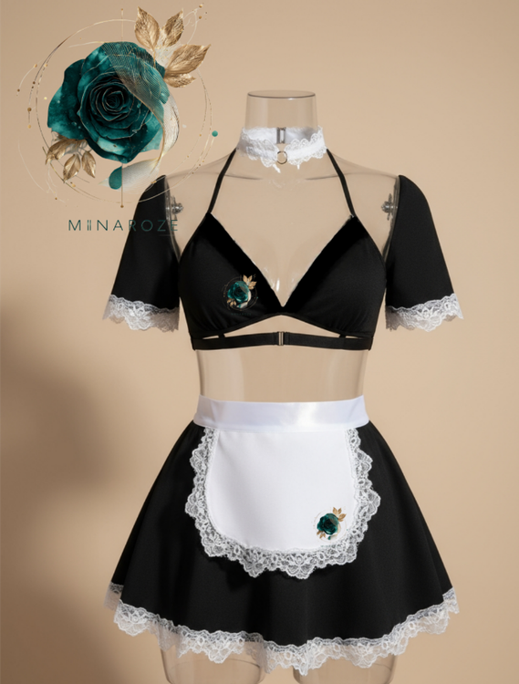 ست کاستوم خدمتکاری زنانه فانتزی