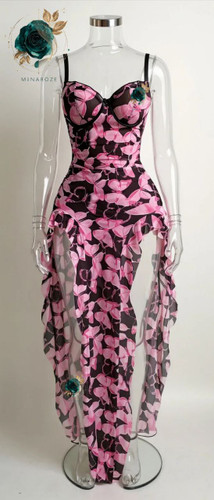 لباس خواب بلند حریر زنانه