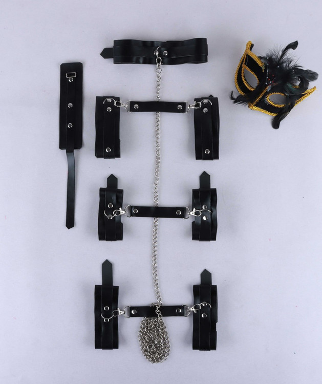 ست گارتر بی دی اس ام ۱۲ تکه چرم