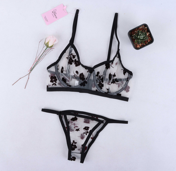 ست 3 تکه شورت، سوتین و بند جوراب فنردار فانتزی زنانه