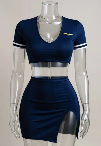 کاستوم مهماندار هواپیما زنانه