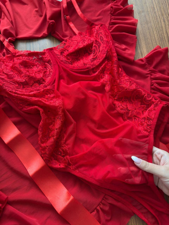 ست بادی و روبدوشامبر زنانه فانتزی