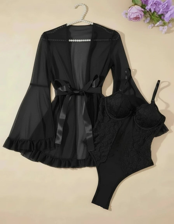 ست بادی و روبدوشامبر زنانه فانتزی