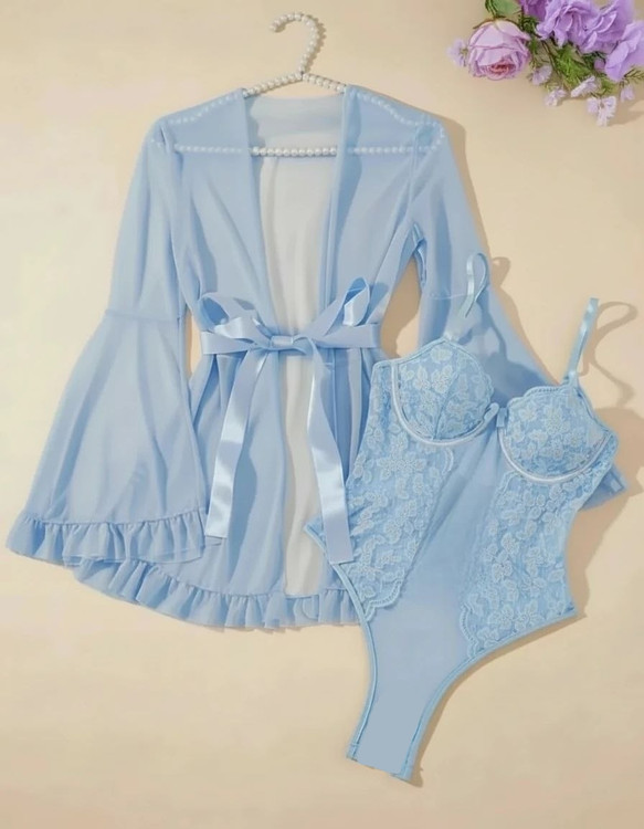 ست بادی و روبدوشامبر زنانه فانتزی