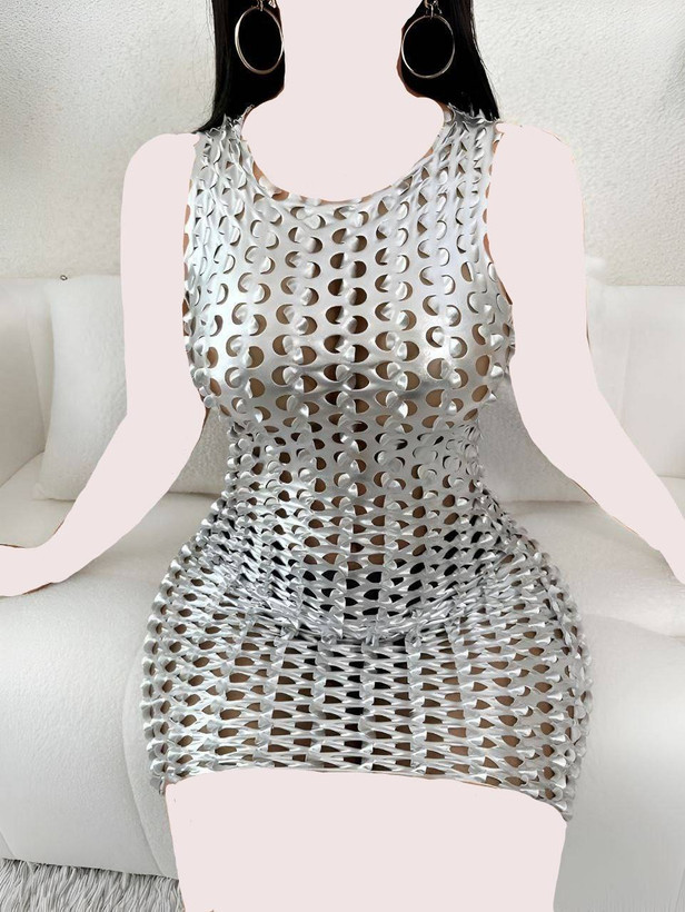 تونیک فانتزی زنانه از جنس پارچه دیسکویی فلسی کد 882