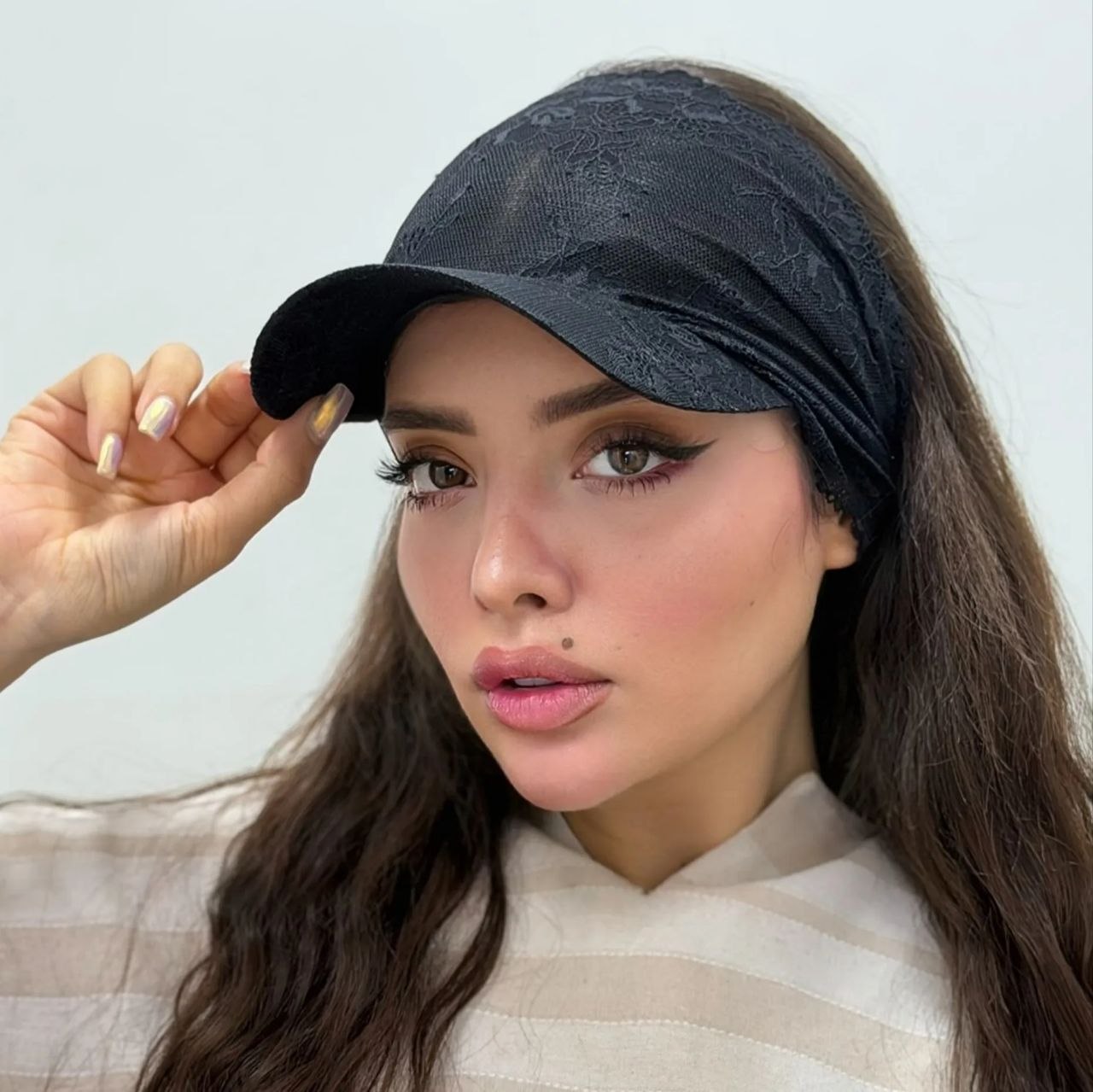 هدبند گیپوری نقابدار زنانه مینارُزه