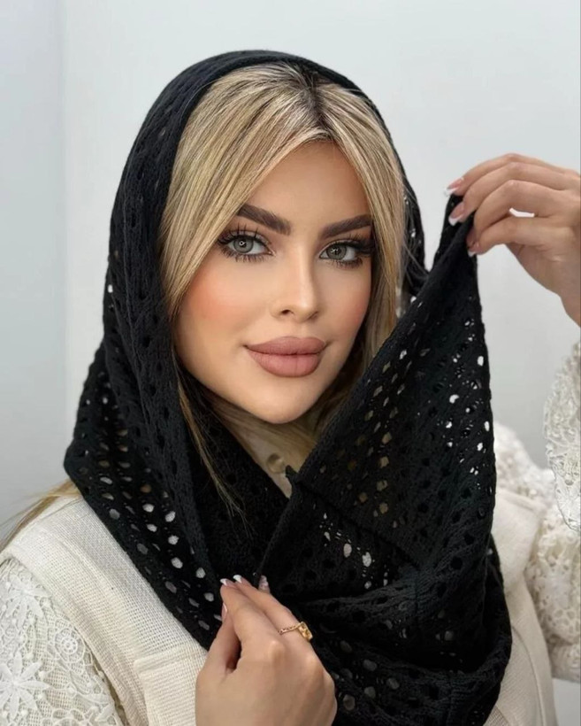 شال رینگی بافتنی ماشینی اسپرت