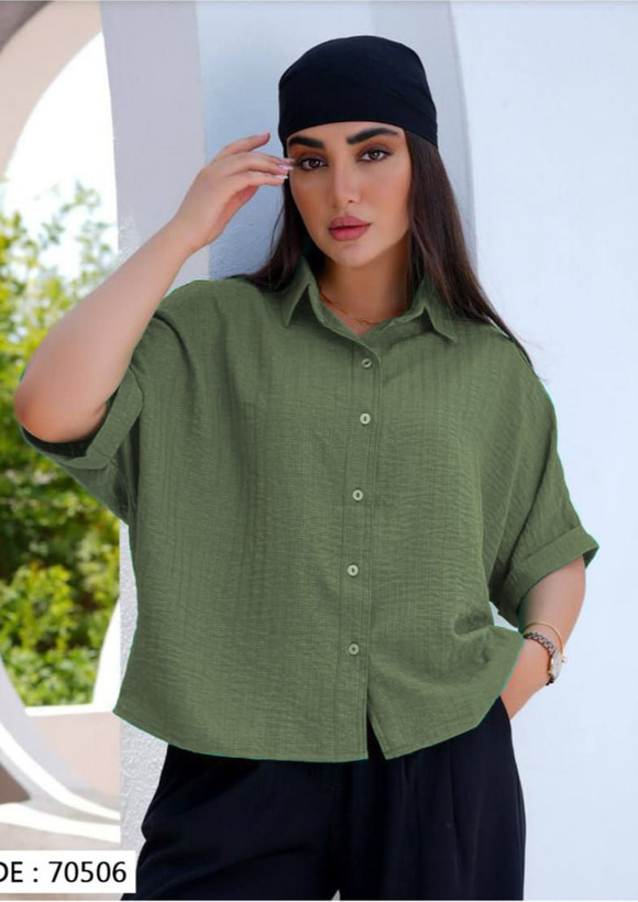 شومیز باکسی زنانه آیوا وارداتی کد 70506