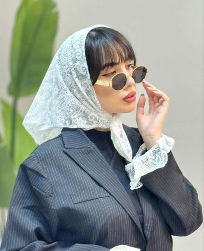 مینی اسکارف زنانه طرح گیپور
