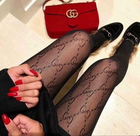 جوراب شلواری زنانه گیپور، فانتزی فریسایز تا ۴۶ وارداتی، طرح دار و گوچی Gucci