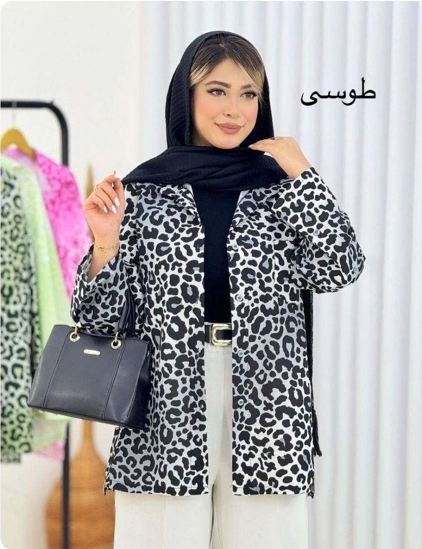 شومیز زنانه پلنگی ینزی مدل ۱۵۵۸۴ ارسال رایگان