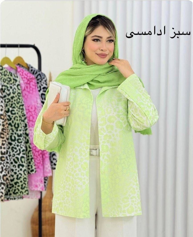 شومیز زنانه پلنگی ینزی مدل ۱۵۵۸۴ ارسال رایگان