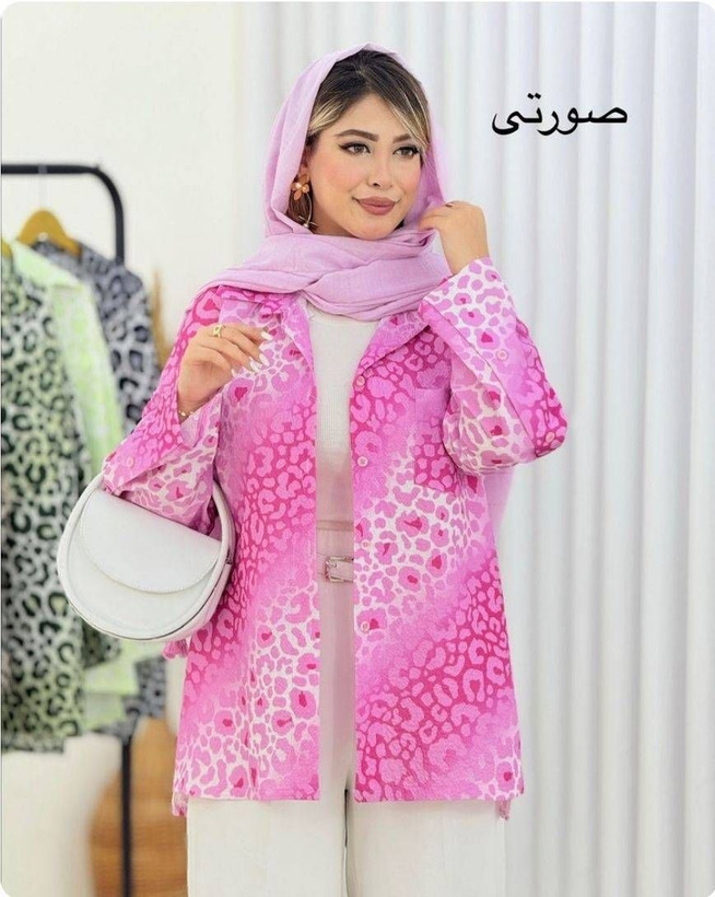 شومیز زنانه پلنگی ینزی مدل ۱۵۵۸۴ ارسال رایگان