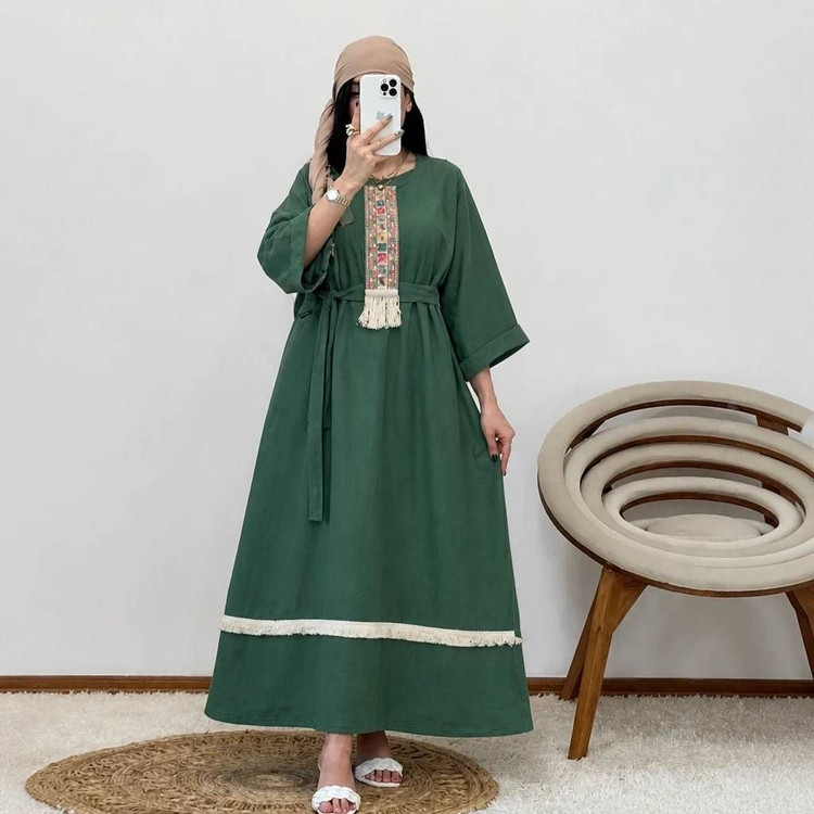 کفتان زنانه موسلین دبل فیس نوار کنفی کد ۱۵۵۸۸ ارسال رایگان